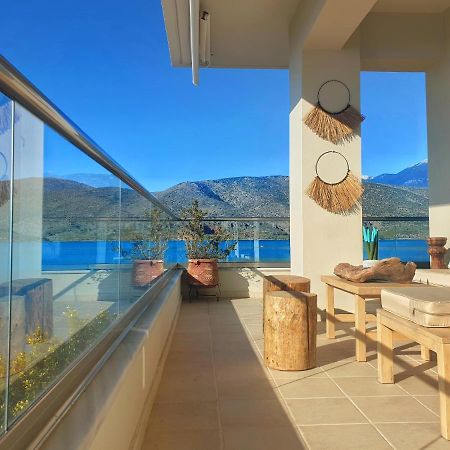 Boho Beach House In Itea-Delphi エクステリア 写真