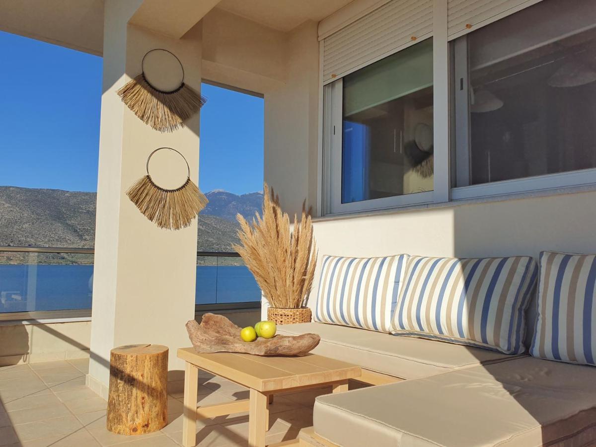 Boho Beach House In Itea-Delphi エクステリア 写真