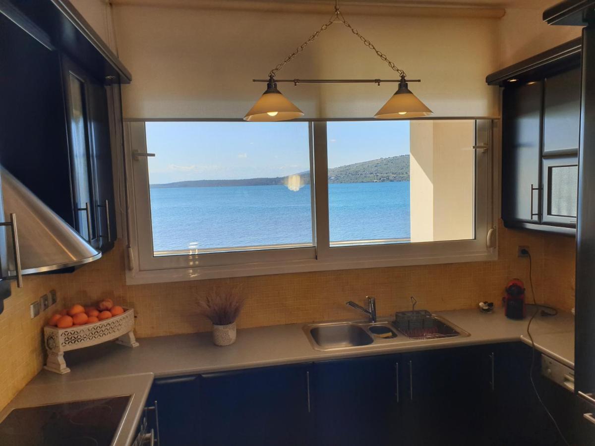 Boho Beach House In Itea-Delphi エクステリア 写真