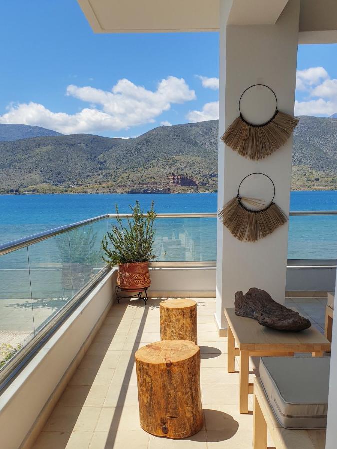 Boho Beach House In Itea-Delphi エクステリア 写真
