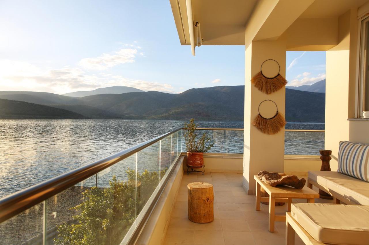 Boho Beach House In Itea-Delphi エクステリア 写真